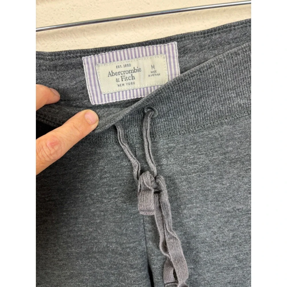 Vintage Y2K Abercrombie & Fitch Joggers Womens Sz M Crest Logo Sweatpants Soft
